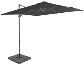Parasole Da Giardino Con Base Portatile Antracite /