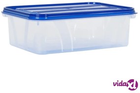 vidaXL Contenitori per Alimenti con Coperchio 5 pz in PP