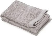 Set 2 lavette 30x30 cm cotone Basik grigio
