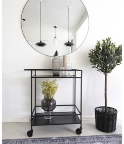 Carrello bar nero con struttura in acciaio Vita - House Nordic