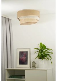 Duolla - Plafoniera YUTE TRIO 1xE27/15W/230V diametro 45 cm marrone/grigio/beige