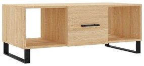 Tavolino da salotto rovere sonoma 102x50x40cm legno multistrato