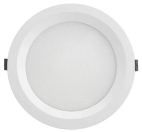 Faro LED da Incasso 42W IP54 Foro Ø210mm UGR19 con driver Philips Colore Bianco Variabile CCT