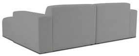 Divano angolare grigio in tessuto bouclé (angolo destro) Roxy - Scandic