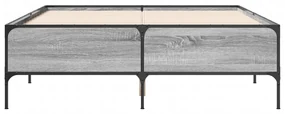 Giroletto grigio sonoma 120x200 cm in legno multistrato metallo