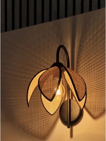 Osram - Lampada da parete DECOR RATTAN 1xE27/15W/230V beige/nera