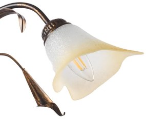 ONLI - Lampadario a sospensione con catena LUCREZIA 3xE14/6W/230V bronzo