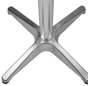 DARCUS - tavolo rotondo a colonna acciaio e alluminio waterproof tondo