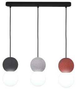 Lampadario Design Biglia multicolore 3x E27