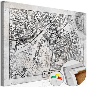 Quadri di sughero  Copenhagen Plan [Cork Map]  Larghezza x Altezza Home decor 120x80