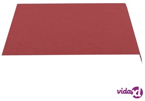 vidaXL Tessuto di Ricambio per Tenda da Sole Rosso Borgogna 3x2,5 m