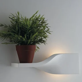 Applique moderno in gesso Piroette-ap56 bianco 1X R7S INTEC