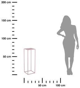 Portafiori 70x24 cm rosa