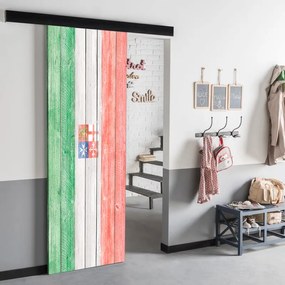 Porta scorrevole Italia in alluminio multicolore, L 92.5 x H 211.5 cm, con binario Atelier Reversibile