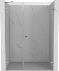 Mexen Lunar-B porta doccia a battente destra 130 cm, trasparente, cromo - 832S-130-050-01-00-P