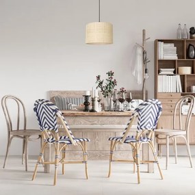 Lampadario a sospensione con filo RATTAN 1xE27/60W/230V diametro 25 cm rattan