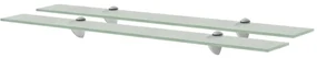 Mensole Galleggianti 2 Pz İn Vetro 80x20 Cm 8 Mm /