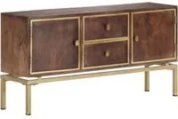 Credenza 120x29x60 cm in Legno Massello di Mango 287759