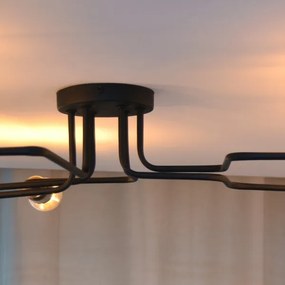 Lampadario a plafone LED TUBE 6xE27/15W/230V