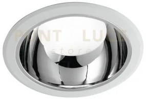 Incasso led mack bianco e cromo 25w 3050lm 4000k 23x10,2cm