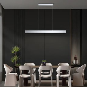 Brilagi-LED Lampadario dimmerabile SLEEKLINE SMART LED/40W/230V Wi-Fi Tuya argento + telecomando