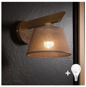 Brilagi - Lampada da parete LED ANTHONY 1xE14/40W/230V noce marrone