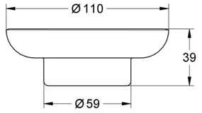 GROHE 41182000 - Portasapone START 110 mm trasparente
