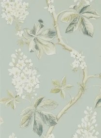 Tapete Chestnut Tree von Sanderson - Grey Blue/ Sage