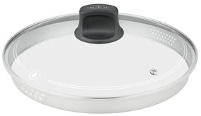 Tefal - Padella con coperchio BLACK STONE 26 cm
