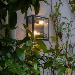 Lampada da soffitto per esterni industriale nera 2 luci - Rotterdam