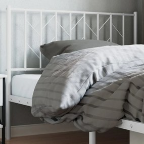 Testiera İn Metallo Bianco 107 Cm /