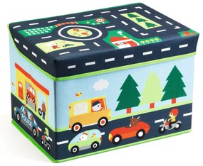 Scatola per riporre i giocattoli - circuito stradale