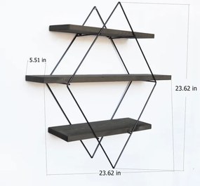 Mensola da parete 60x60 cm abete
