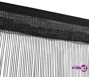 vidaXL 2 Pz Tende a Fili 100x250 cm Nere