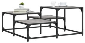 Tavolino Salotto Grigio Sonoma 87,5x87,5x40cm Legno Multistrato /