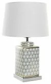 Lampada da tavolo DKD Home Decor Mosaico Dorato Menta Bianco 220 V 50 W (35 x 35 x 57 cm)