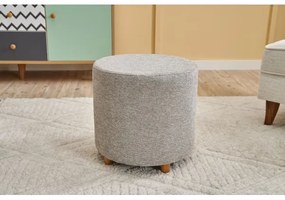 Pouf KIMA Ø 40 cm crema/grigio