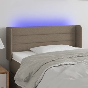 Testiera A Led Tortora 83x16x78/88 Cm İn Tessuto /
