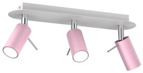 Faretto PRESTON 3xGU10/40W/230V rosa