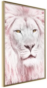 Poster  Dreamy Lion  Cornice Quadri Cornice d'oro, Larghezza x Altezza Home decor 20x30