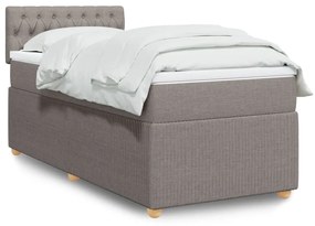 Giroletto A Molle Con Materasso Tortora 90x190 Cm İn Tessuto /