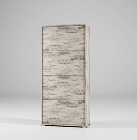 Scarpiera doppia profondità L 67 x H 147 x P 28 cm 24 paia, beige
