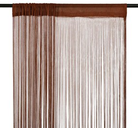 2 Pz Tende A Fili 100x250 Cm Marroni /