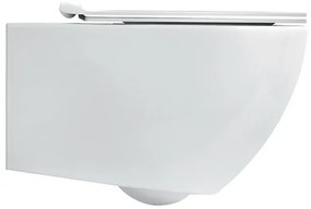 Wc singolo sospeso Simas Vignoni Rimless in ceramica bianco lucido