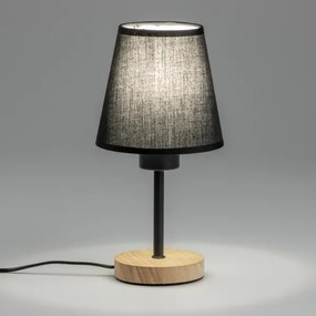 Brilagi - Lampada da tavolo NUBILA WOOD 1xE27/25W/230V quercia/nero