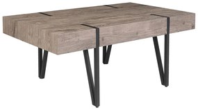 Tavolino legno scuro 60 x 100 cm ADENA Beliani