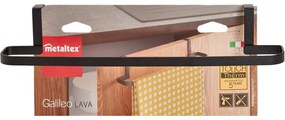 Porta asciugamani sospeso nero Lava Galileo - Metaltex