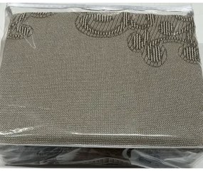 Copriletto matrimoniale Botticelli Home Arabesco in cotone jacquard Beige Matrimoniale