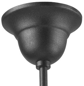 Lampadario a sospensione con supporto rigido RETRO 1xE27/60W/230V antracite