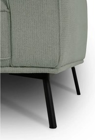 Divano angolare verde (con penisola a sinistra/a L) con rivestimento in ciniglia Amsterdam – Scandic